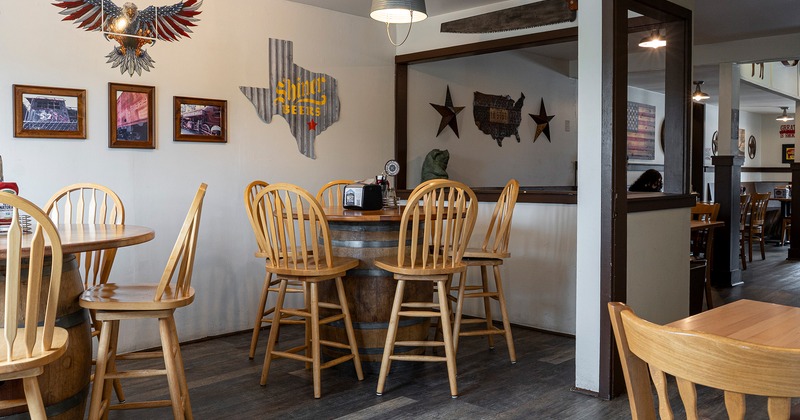 Nicely done interior dining area