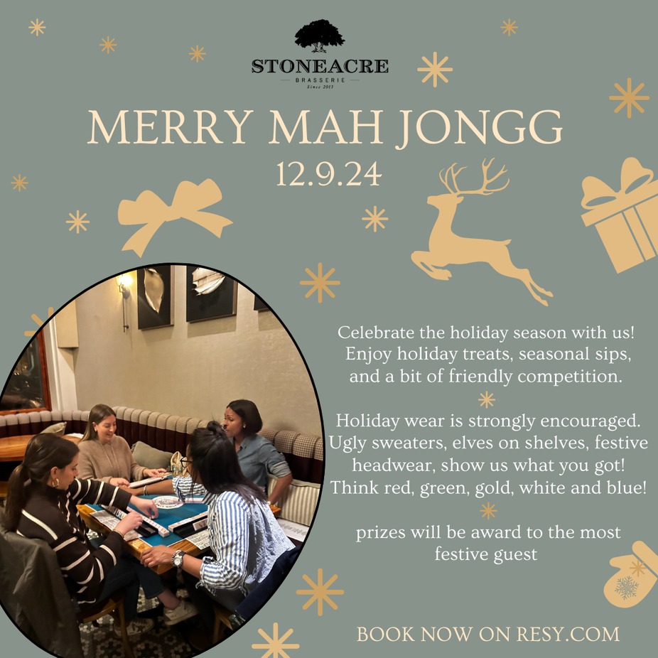 Merry Jongg at Stoneacre Brasserie 12.9.24 event photo