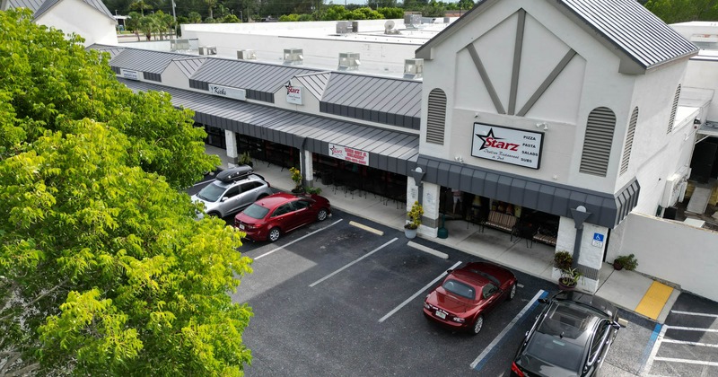 Exterior, aerial view of restaurant