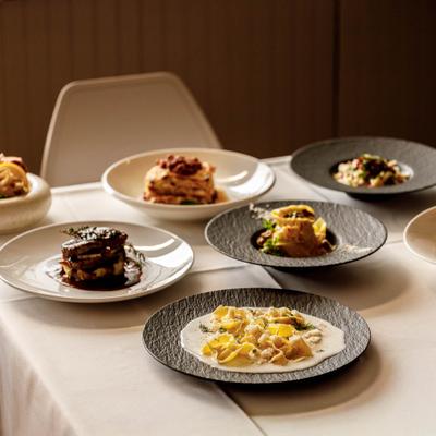 Assortment of dishes served on the table.