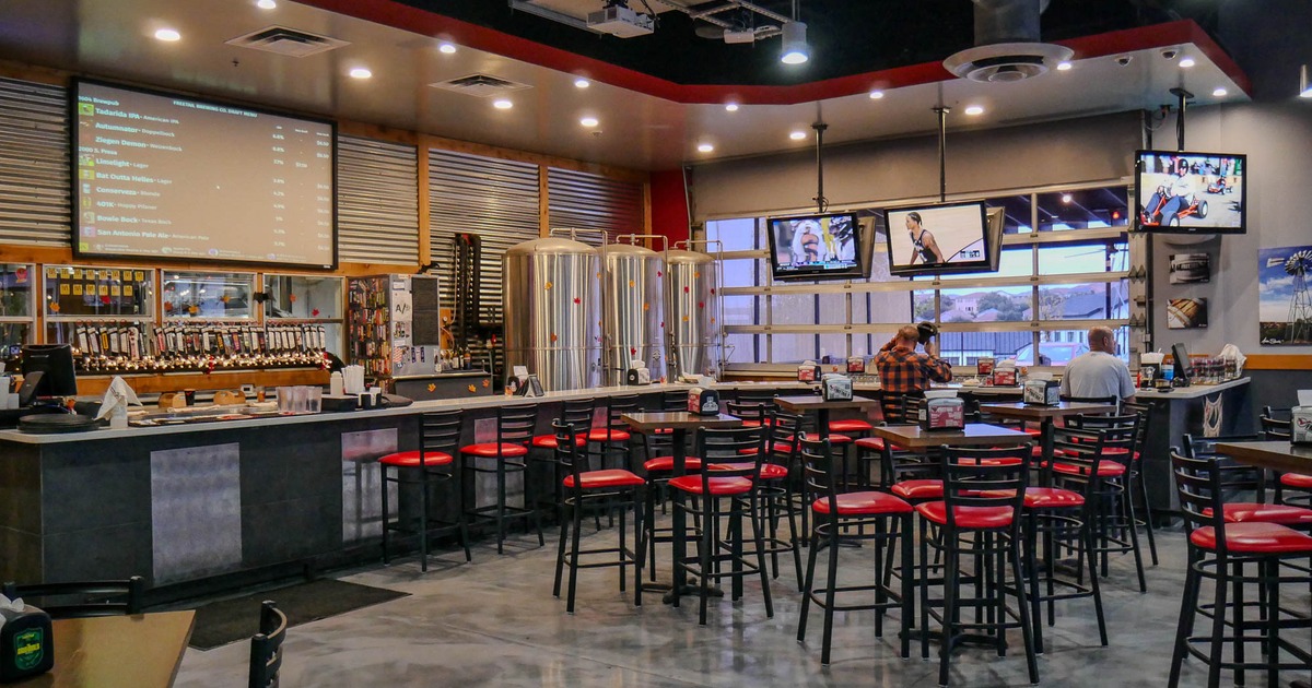 Interior, dining and bar area