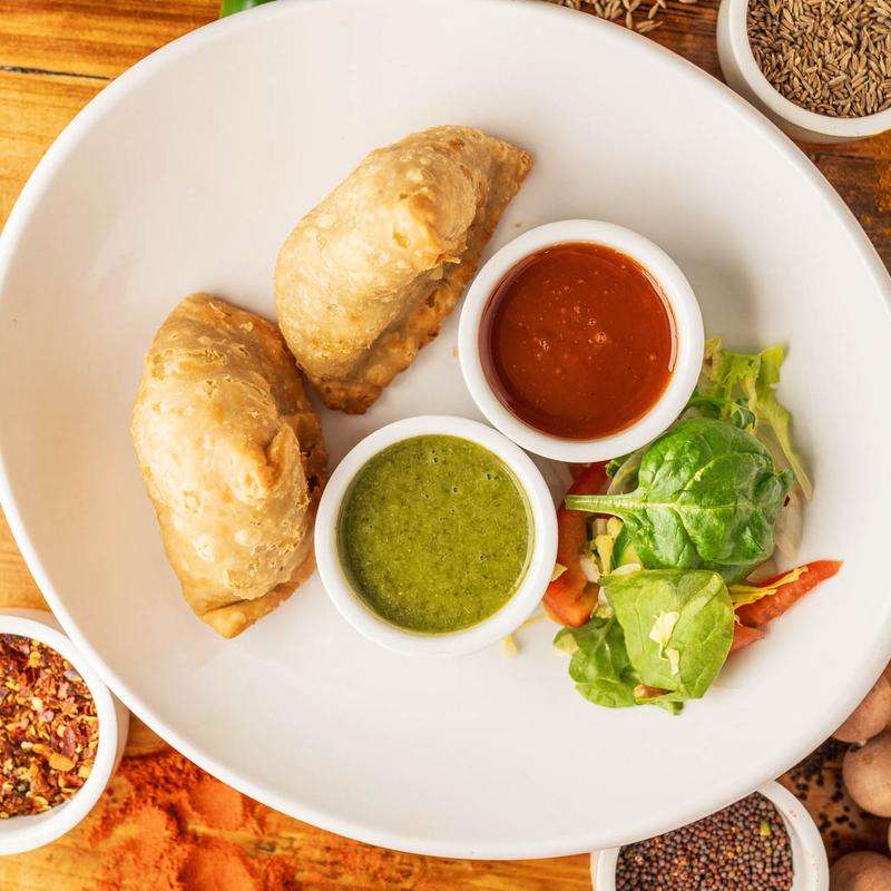 menu item 1 of 11, Vegetable Samosa (V)