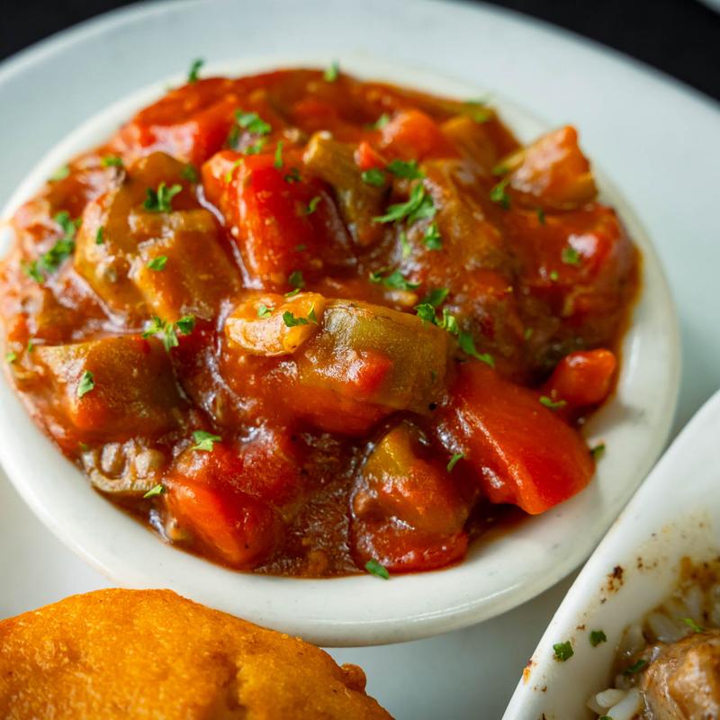 Okra & Tomatoes photo