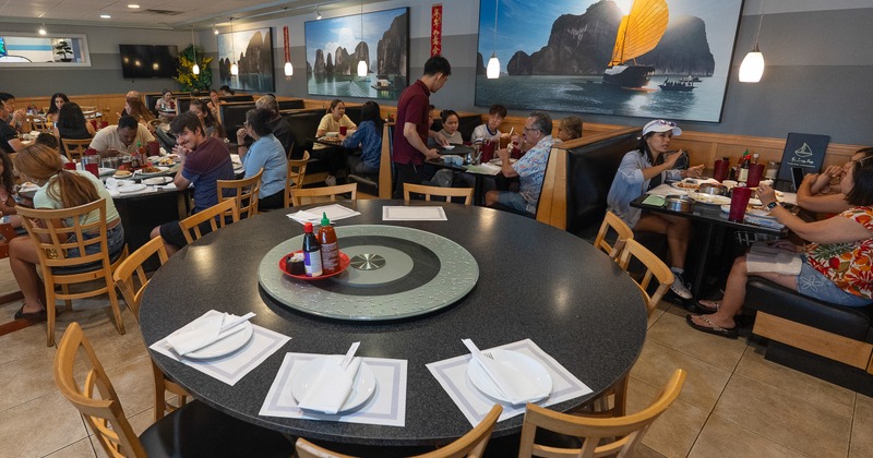 Interior, diner round table