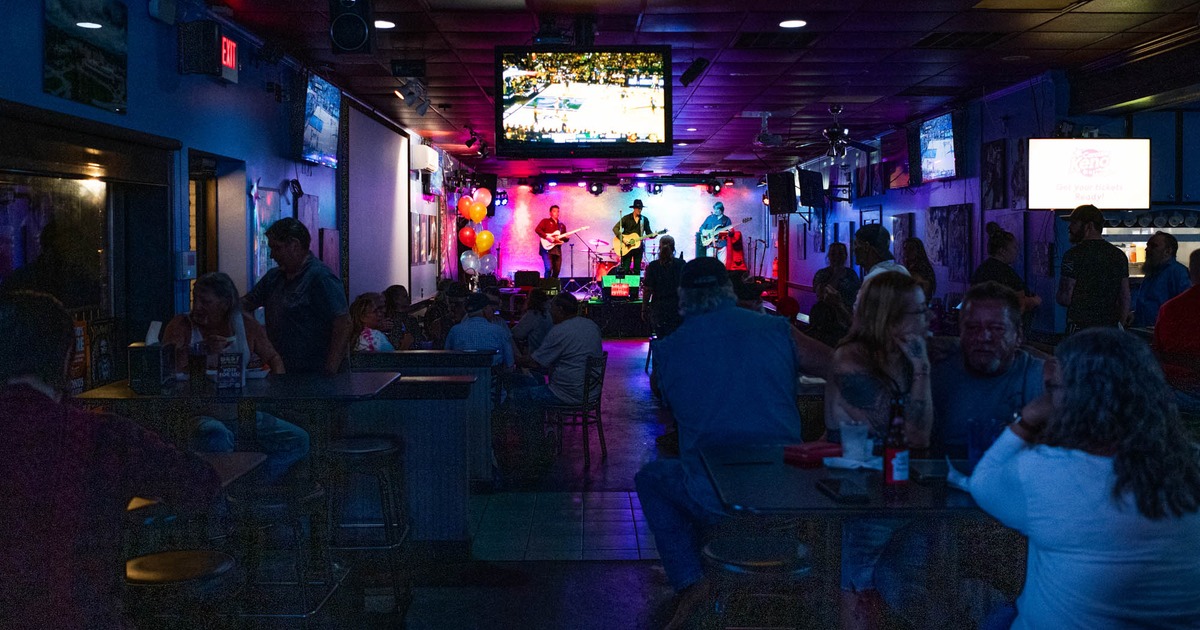 A lively scene at The Social featuring a live band performance