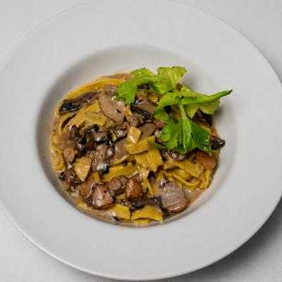 Tagliatelle with Mushrooms.