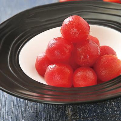 Preserved Plum With Cherry Tomatoes photo