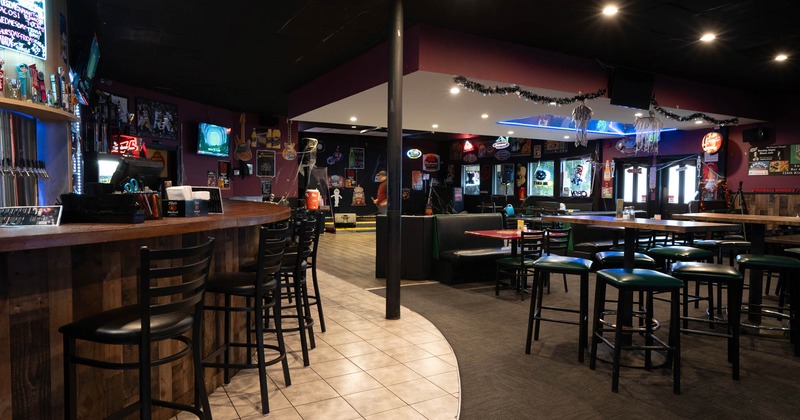 Seating and bar areas