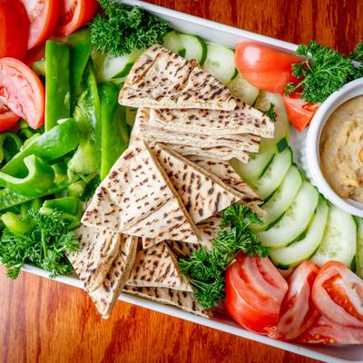 Hummus platter.
