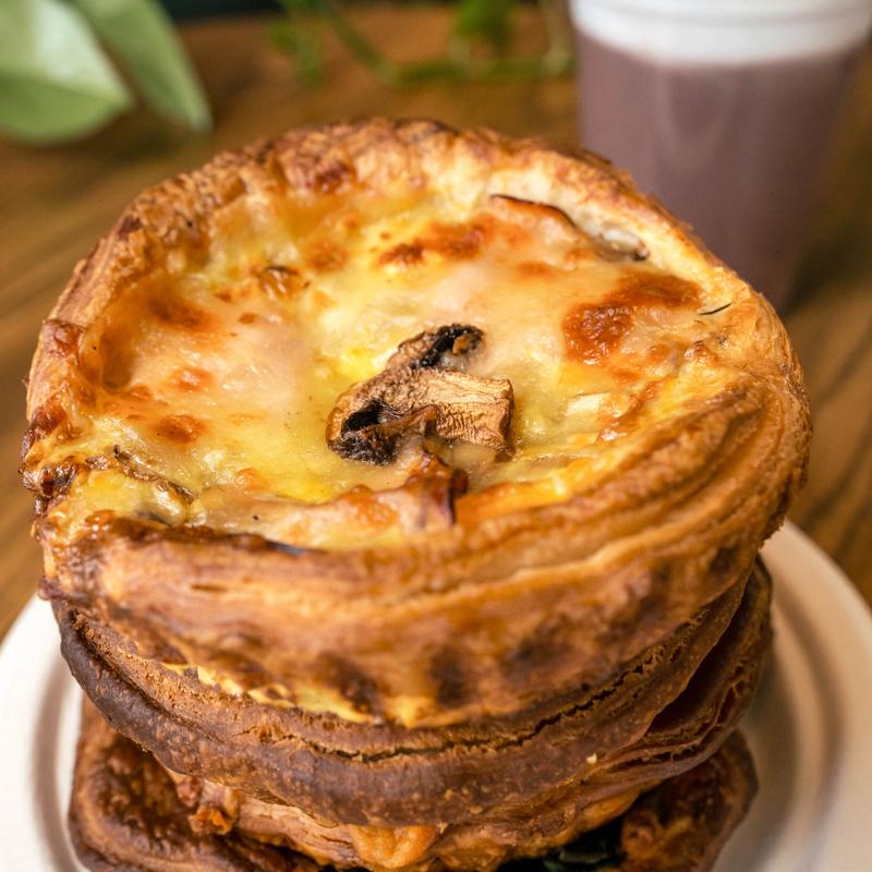 menu item 11 of 18, Ham & Mushroom Quiche