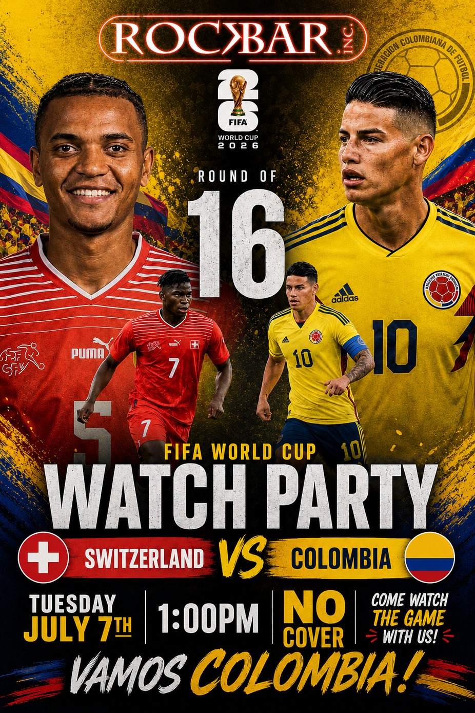 COLOMBIA vs SWITZERLAND Watch Party event photo