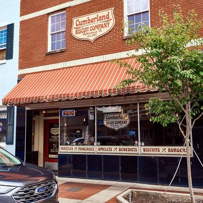 Cumberland Biscuit Company outside.