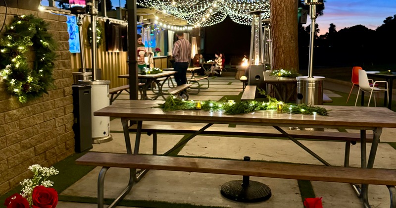 Nicely done outdoor seating area