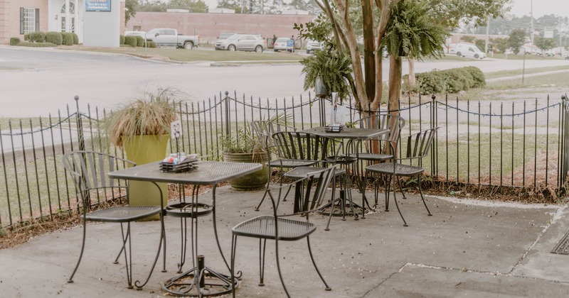 Exterior, tables and chairs