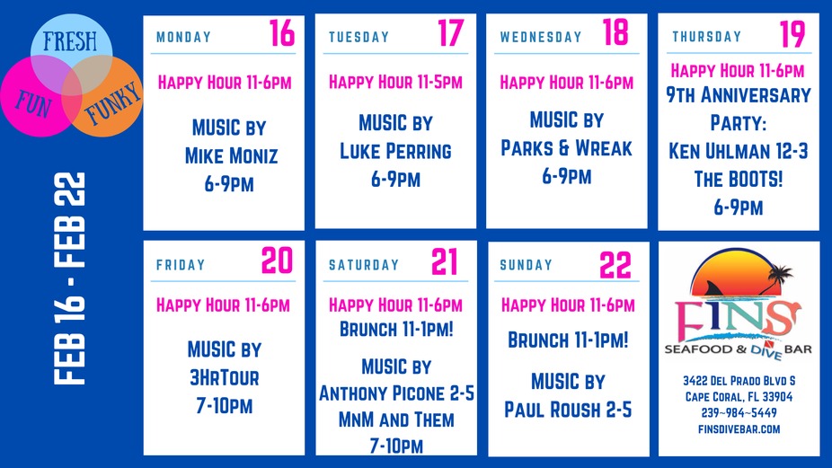 Weekly Event Calendar! event photo