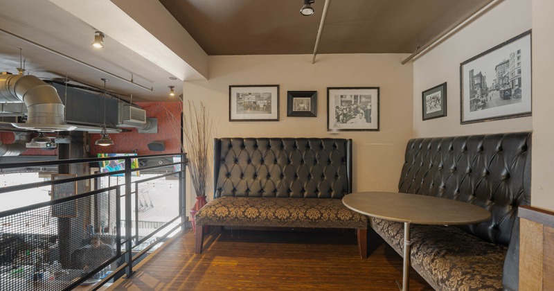 Seating area, two sofas