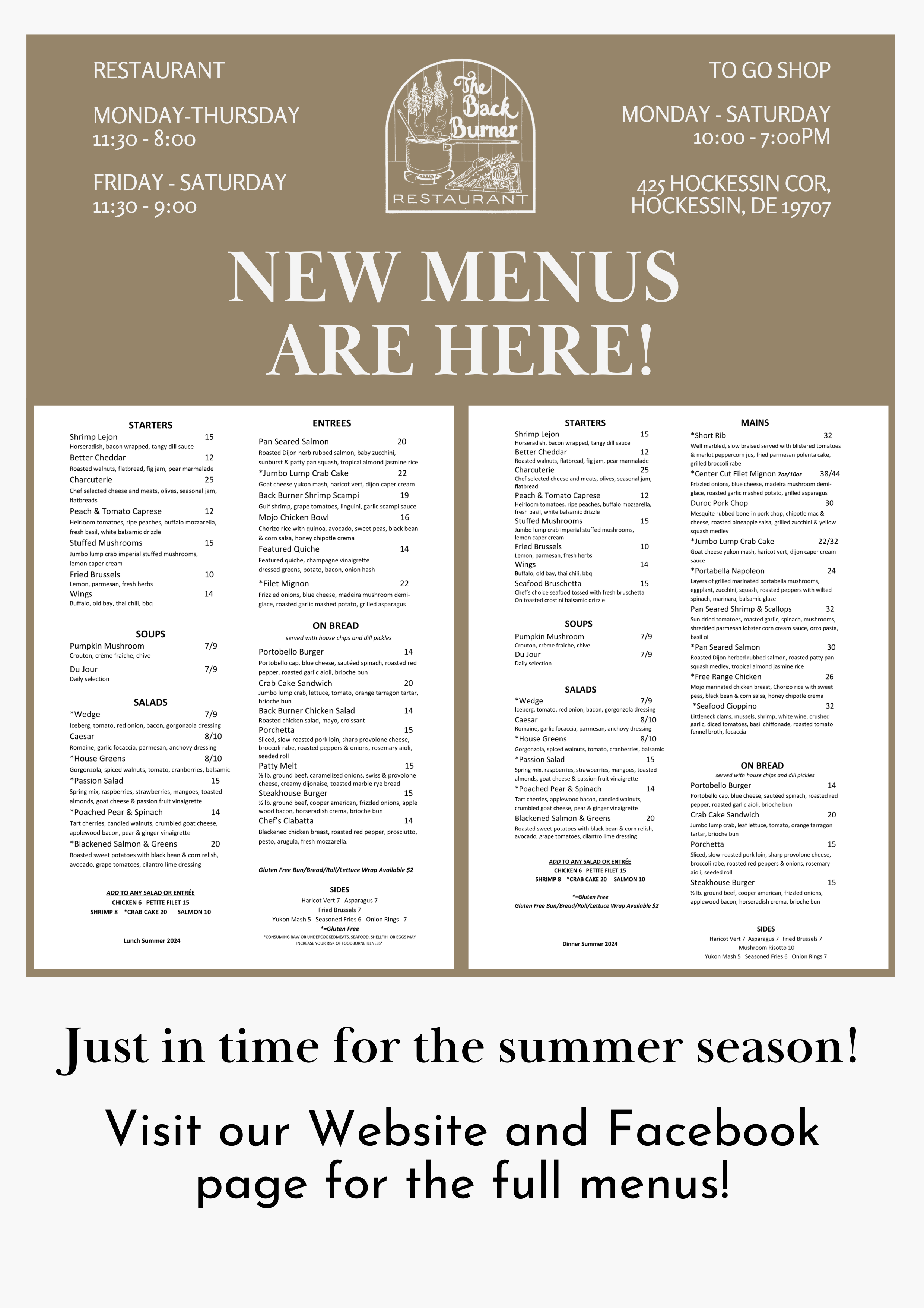 Back Burner Hockessin Corner, Hockessin, DE