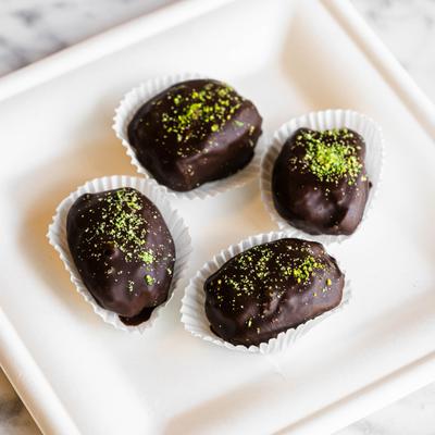 Dubai Chocolate Dates top view.