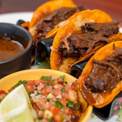 Tacos and side dishes.