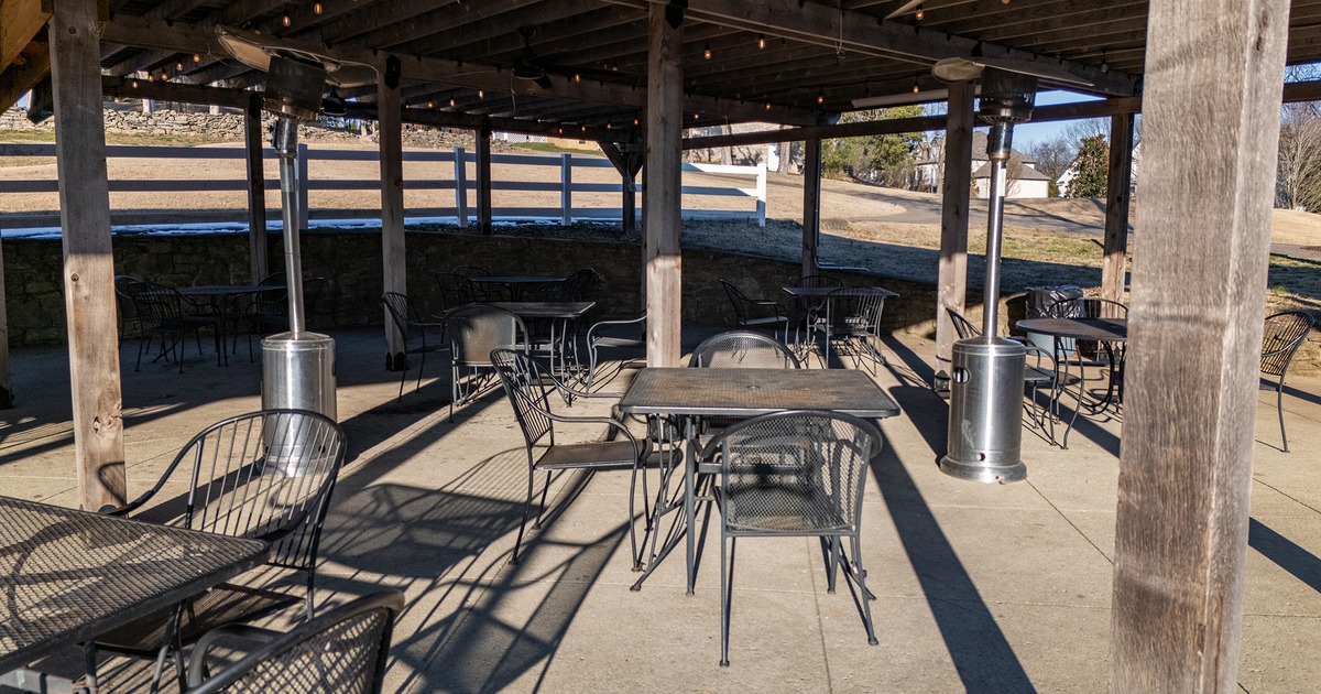 Outdoor seating area