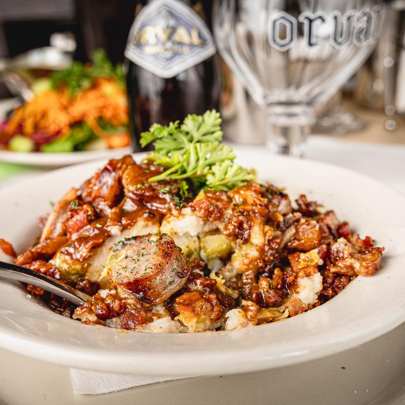 La Saucisse au Brussels Sprout Stoemp photo