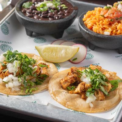 Tacos De La Casa, served