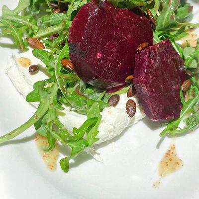 Beet and arugula salad.