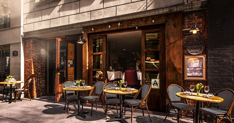 Exterior, seating area