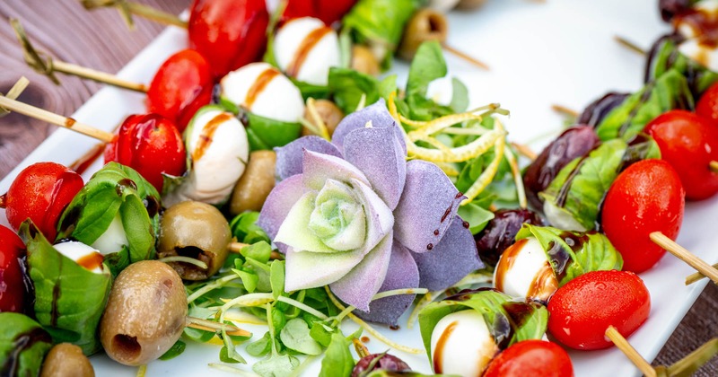 Caprese Skewers, close-up