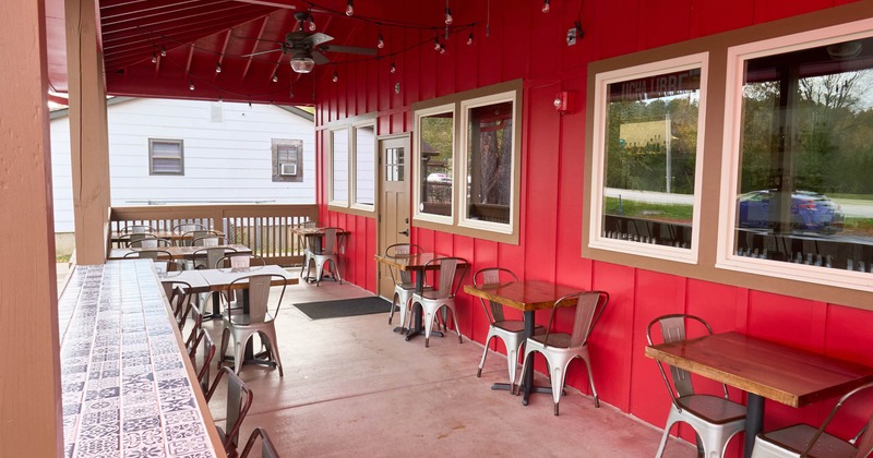 Outdoor patio, seating area