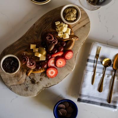 Charcuterie and cheese board.