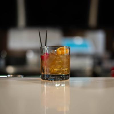 Old Fashioned cocktail.