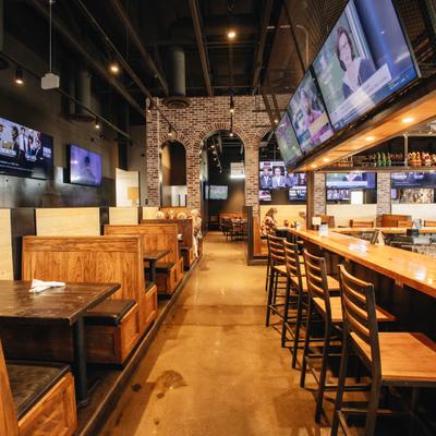 Interior, dining and bar areas.