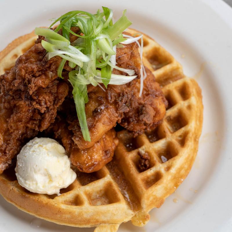 Maple Bourbon Chicken & Waffles photo