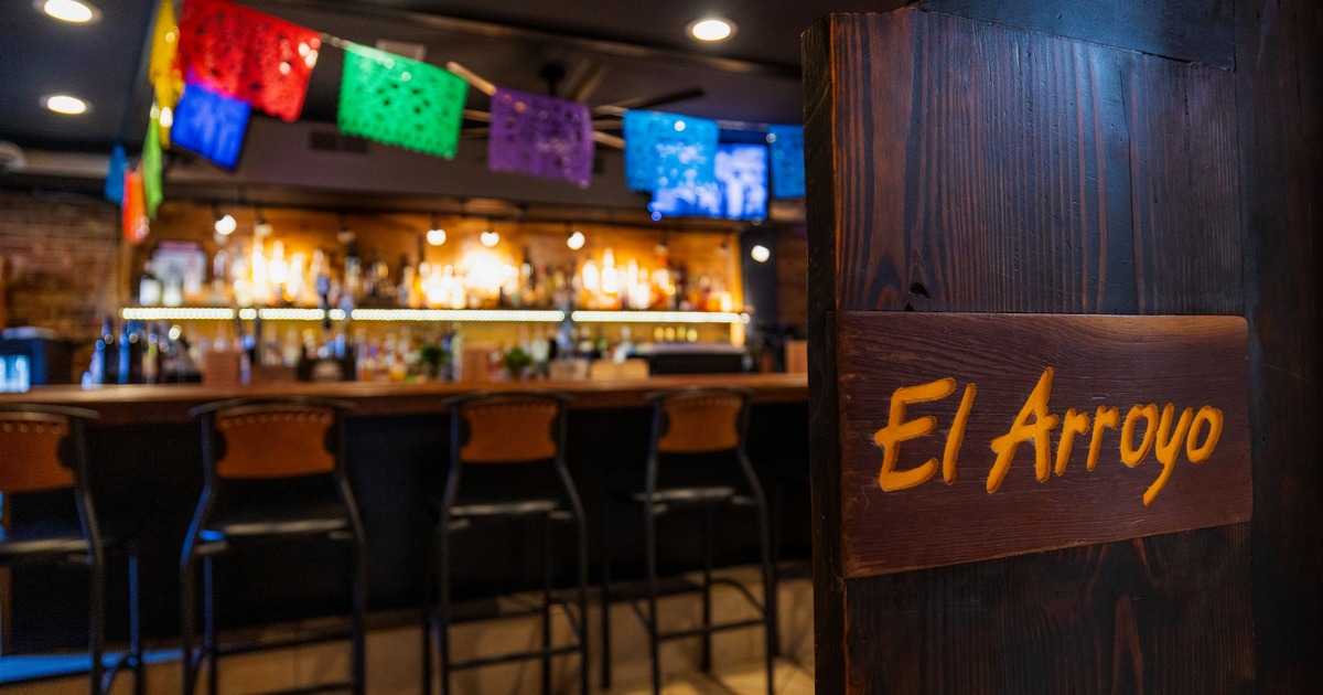 Interior, a bar with stools