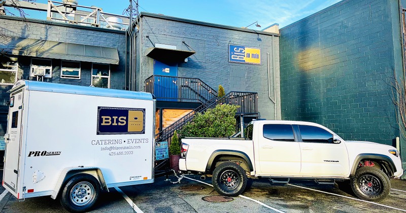 Restaurant's truck for catering and delivery