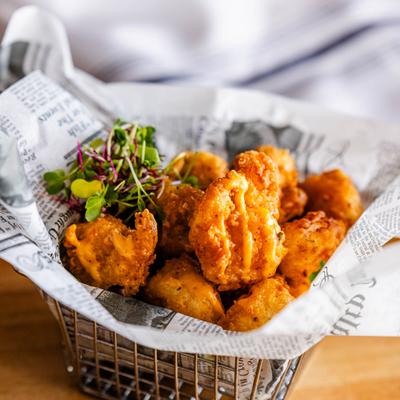 Served Firecracker shrimp.