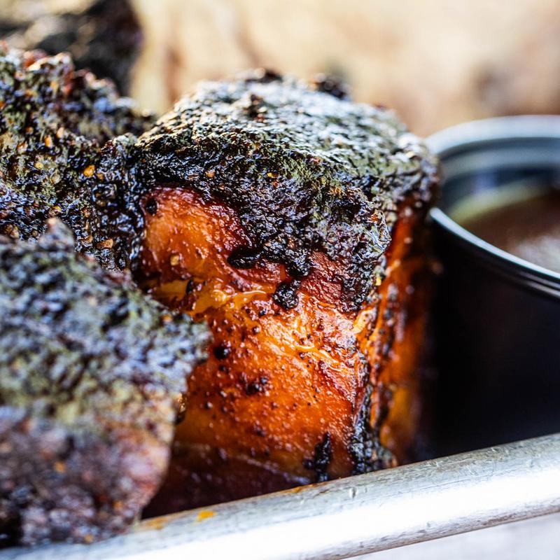 menu item 5 of 11, Prime Pork Belly Burnt Ends