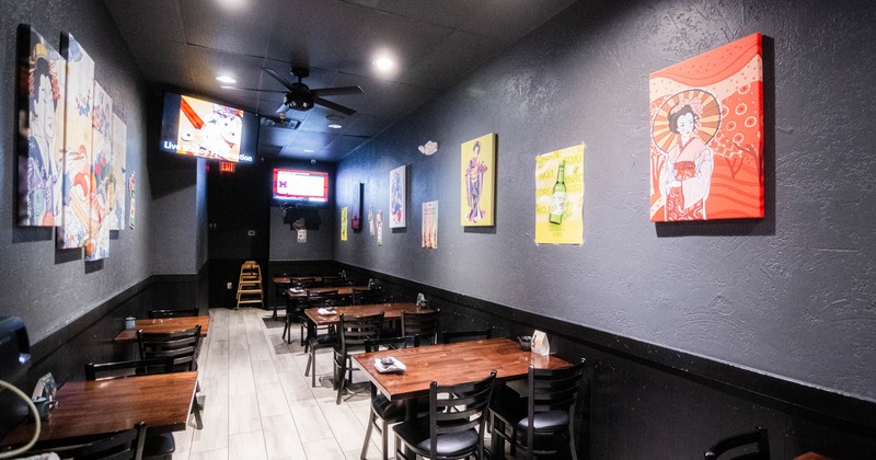 Interior seating area