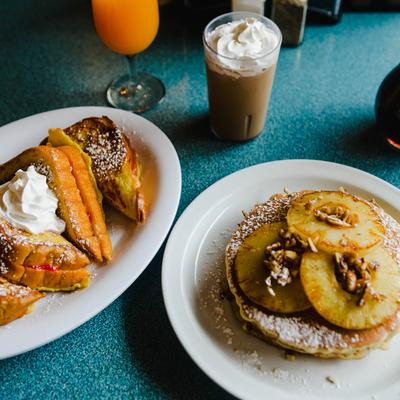 Stuffed French Toast, and Pineapple and Pecan Pancakes.