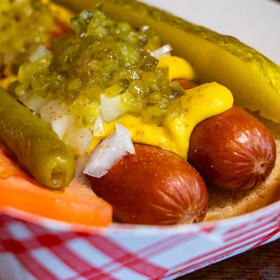 Chicago style Hot Dog.