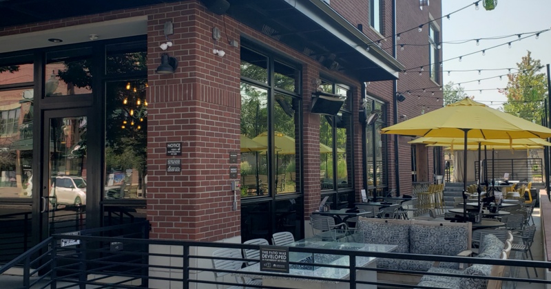 Outdoor seating area