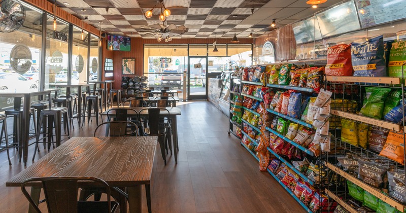 Diner and merch area