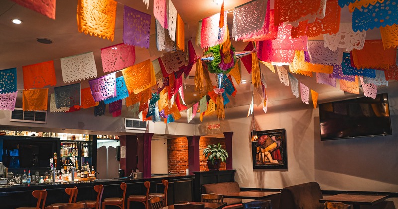 Diner area wide view