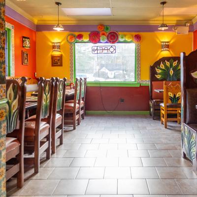 Interior space and seating.