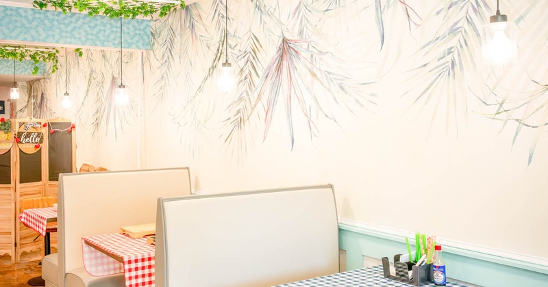 Interior, dining area