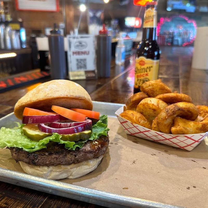 Sideways BBQ Burger photo
