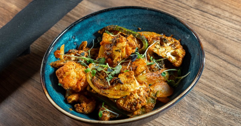 Cauliflower appetizer, served