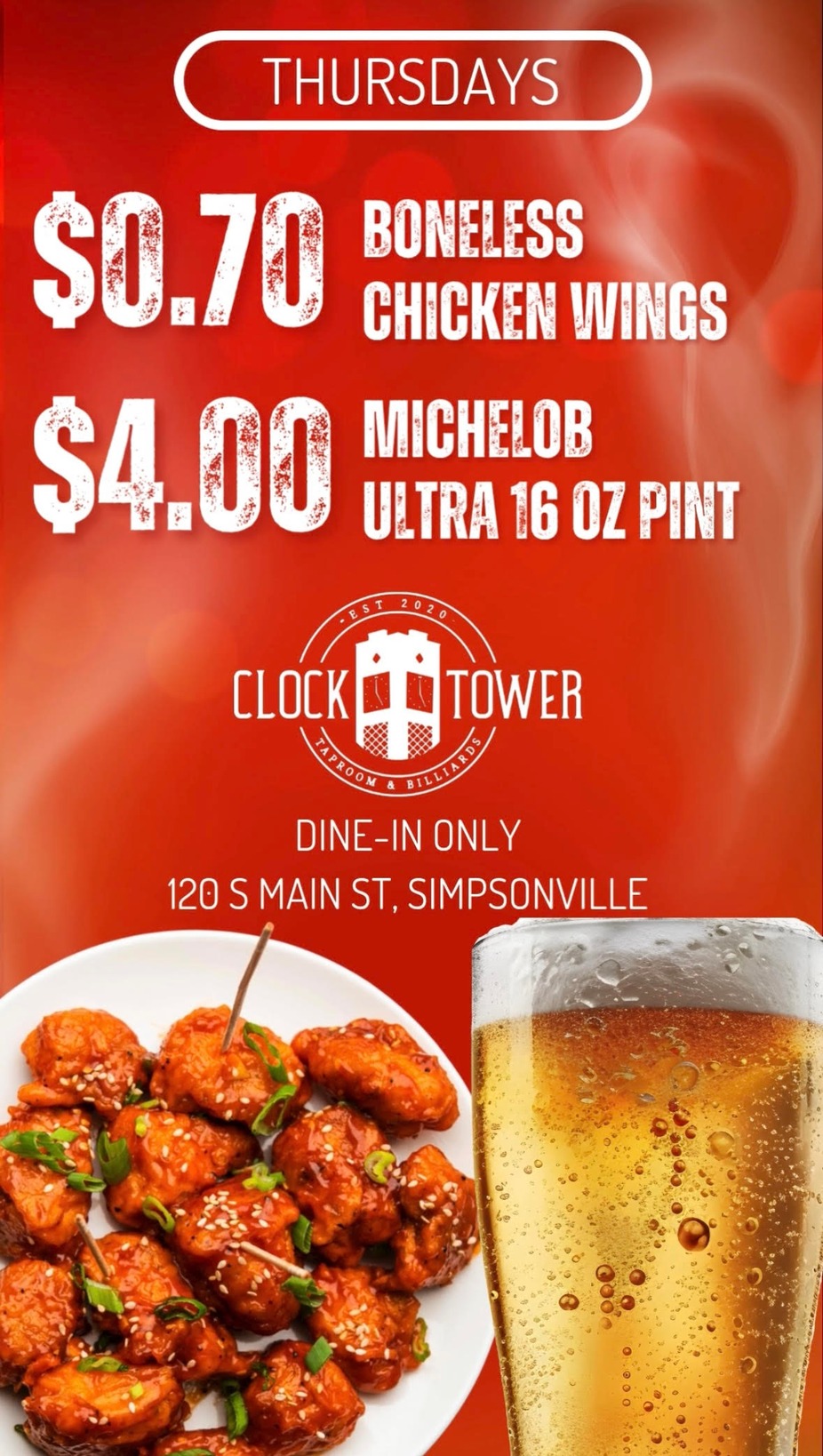 $0.70 CHICKEN WING THURSDAYS event photo
