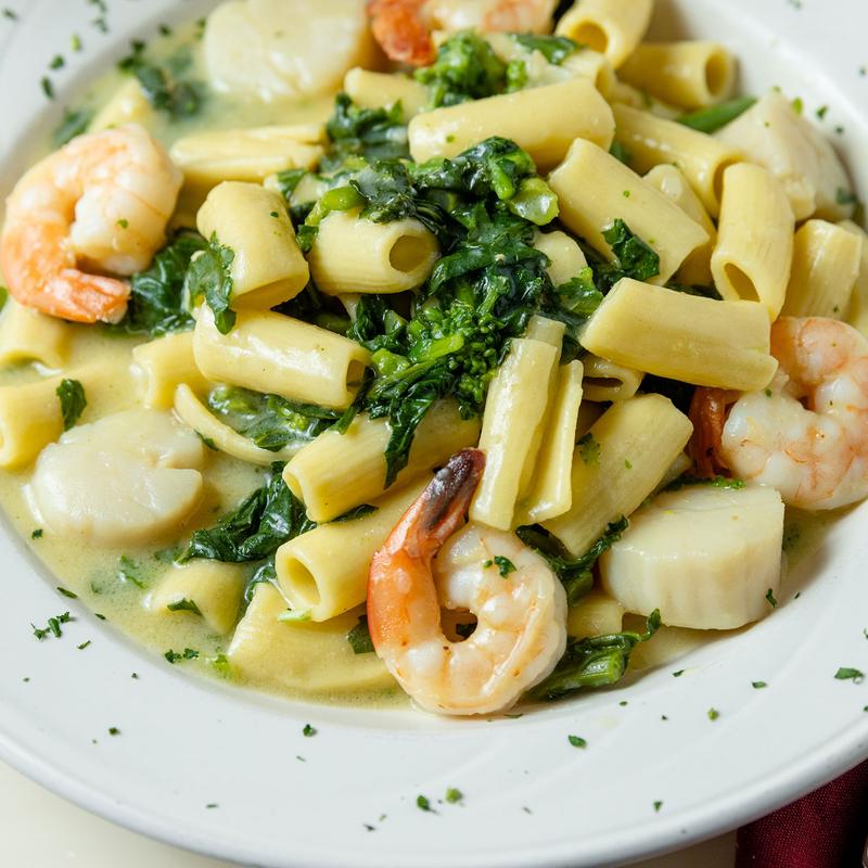 Rigatoni Broccoli Rabe Shrimp & Scallops photo